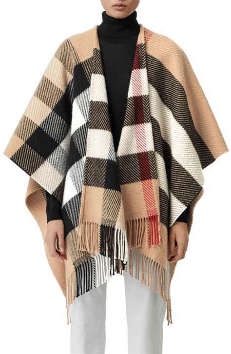 burberry poncho nordstrom|burberry poncho laying down.